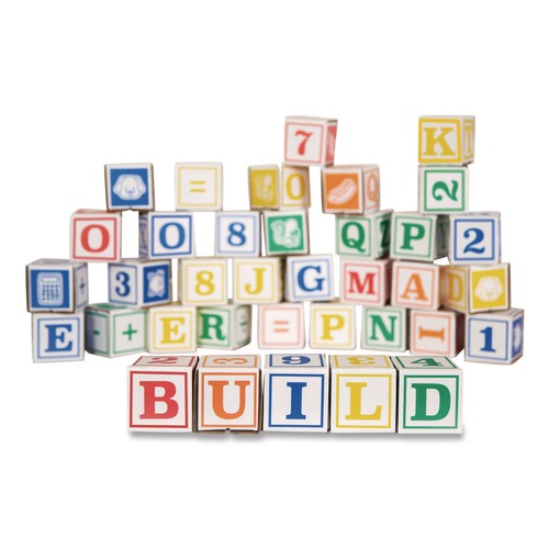 Arts & Crafts Supplies | Bankers Box 100016408 At Play 123 ABC Learning Blocks Corrugated Board Assorted 50/Pack image number 0