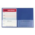 Back to School Sale | C-Line 32010 11 in. x 8.5 in. Classroom Connector Folders - Clear/Assorted (6/Pack) image number 1