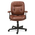 Office Chairs | OIF OIFST4859 16.93 in. - 20.67 in. Seat Height Swivel/Tilt Bonded Leather Task Chair Supports 250 lbs. - Chestnut Brown/Black image number 0