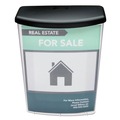 Desk Shelves | Deflecto 790901 10w x 4.5d x 13.13h Outdoor Literature Box - Clear/Black image number 4