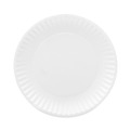 Bowls and Plates | AJM Packaging Corporation AJM CP9GOAWH 9 in. Coated Paper Plates - White (100/Pack, 12 Packs/Carton) image number 0