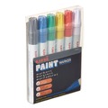 Permanent Markers | uni-ball 63630 Permanent Marker - Assorted Colors/Medium Bullet Tip (6-Piece/Set) image number 0