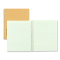 Notebooks & Pads | National 33004 80 Eye-Ease Green Sheets 8.25 in. x 6.88 in. Narrow Rule Single-Subject Wirebound Notebooks - Brown Board Cover image number 3