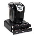 Breakroom Supplies | Mind Reader TRY6PC-BLK 14 in. x 12.25 in. x 4.75 in. 2-Tier 6-Drawer Single Serve Coffee Pod Drawer - Black image number 2