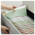 File Folders | Smead 20003 1 in. Expansion 2 Fasteners Legal Size Recycled Pressboard Fastener Folders - Gray-Green Exterior (25/Box) image number 4