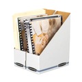 Filing Racks | Bankers Box 10723 4 in. x 9.25 in. x 11.75 in. Stor/File Corrugated Magazine File - White (12/Carton) image number 5