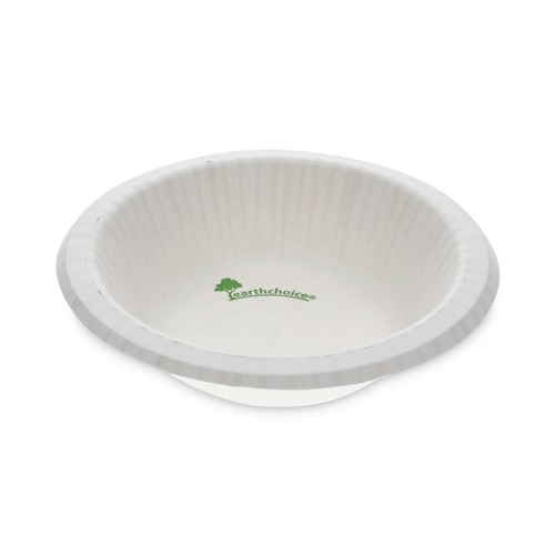Food Trays, Containers, and Lids | Pactiv Corp. PSB12EC 12 oz EarthChoice Pressware Compostable Paper Bowl Dinnerware - White (750/Carton) image number 0