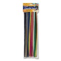 Cutlery | Creativity Street PAC711201R 12 in. x 4 mm Metal Wire/Polyester Regular Stems - Assorted Colors (100/Pack) image number 0