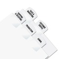 Dividers & Tabs | Redi-Tag B39017 1.13 in. Wide 1/5-Cut Laser Printable Index Tabs - White (375/Pack) image number 1