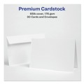 Just Launched | Avery 03378 65 lbs. 5.5 in. x 8.5 in. Half-Fold Greeting Cards with Envelopes for Inkjet Printers - Textured Uncoated White (1 Card/Sheet, 30 Sheets/Box) image number 6