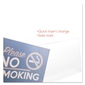Office Presentation Supplies | Deflecto 66701 Classic Image 11 in. x 8.5 in. Insert Landscaped Slanted Sign Holder - Clear image number 8