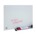 White Boards | Universal UNV43234 72 in. x 48 in. Frameless Glass Marker Board - White Surface image number 2