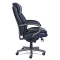 Office Chairs | La-Z-Boy 48962A 20.25 in. to 23.25 in. Seat Height Woodbury High-Back Executive Chair Supports Up to 300 lbs. - Black Seat/Back, Weathered Gray Base image number 2