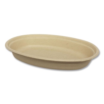 World Centric BO-SC-UBB-LFP 32 oz 9.7 x 5.3 x 1.6 Fiber Paper Burrito Bowls - Natural (300/Carton)