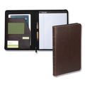 Notebooks & Pads | Samsill 70836 11 in. x 8.5 in. Dark Brown Vinyl Vintage Hardback Zipper Portfolio image number 3