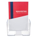 Desk Shelves | Deflecto 74901 DocuHolder 6.5 in. W x 3.75 in. D x 7.75 in. H Booklet Size Countertop/Wall-Mount Holder - Clear image number 4