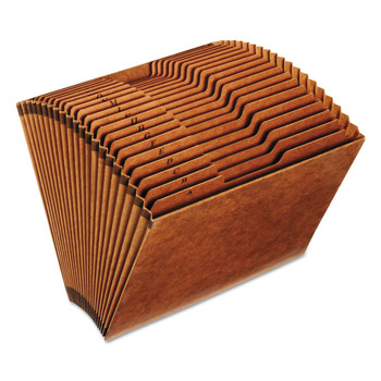 FILING AND FOLDERS | Universal UNV13910 1/21 Cut Tab Letter Size 21 Section Redrope Expanding File - Brown