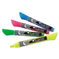 Washable Markers | Quartet 79551-A Neon Bullet Tip Dry Erase Marker Set - Broad/Assorted Colors (4/Pack) image number 1