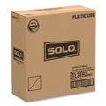 Cups and Lids | SOLO TL31R2-0007 Traveler Cappuccino Style Dome Lid Fits 10 oz Cups - White (100/Pack, 10 Packs/Carton) image number 1