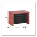 Desktop Organizers | Alera ALEVA316012MC Valencia Series 15.75 in. x 9.88 in. x 10.88 in. Under Counter Organizer Shelf - Cherry image number 3