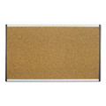 Bulletin Boards | Quartet ARCB3018 30 in. x 18 in. ARC Frame Cubicle Cork Bulletin Board - Tan Surface/Satin Aluminum Frame image number 0
