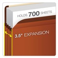 File Folders | Pendaflex 085343 3.5 in. Expansion Letter Size Premium Reinforced Expanding File Pockets - Red Fiber (10/Box) image number 3