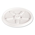  | Dart 12JL Vented Plastic Lids for 12 oz. Hot/Cold Foam Cups (1000/Carton) image number 0