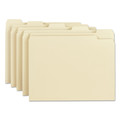 File Folders | Smead 10350 0.75 in. Expansion 1/5-Cut Tabs: Assorted Manila File Folders - Letter Size/Manila (100/Box) image number 1