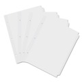 Dividers & Tabs | Universal UNV20835 11 in. x 8-1/2 in. 5-Tab Insertable Tab Index - White (36/Box) image number 2