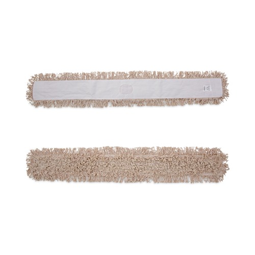 Just Launched | Boardwalk BWK1360 60 in. x 5 in. Hygrade Cotton Industrial Dust Mop Head - White image number 0