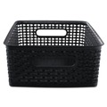 Boxes & Bins | Advantus 40327 14.25 in. x 10.25 in. x 4.75 in. Weave Bins - Black (2/Pack) image number 0