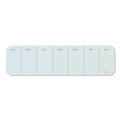 White Boards | U Brands 3688U00-01 20 x 5.5 Undated One-Week Cubicle Glass Dry Erase Board - White Surface image number 0