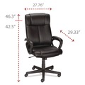 Office Chairs | Alera ALEDB41B19 17.5 in. - 21.3 in. Seat Height Dalibor Series Manager Chair Supports Up to 250 lbs. - Black image number 6