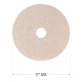 Cleaning & Janitorial Accessories | Boardwalk BWK4017NHE 17 in. Diameter Natural Hog Hair Burnishing Floor Pads - Tan (5/Carton) image number 5