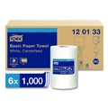 Paper Towels and Napkins | Tork 120133 Advanced 1-Ply 8.25 in. x 11.8 in. Centerfeed Hand Towels - White (6/Carton) image number 1