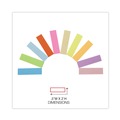 Sticky Notes & Post it | Universal UNV99026 1/2 in.x 2 in. Self-Stick Page Tabs - Assorted Colors (500/Pack) image number 2