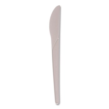 Eco-Products EP-S011 Plantware 6 in. Compostable Knife Cutlery - Pearl White (1000/Carton)