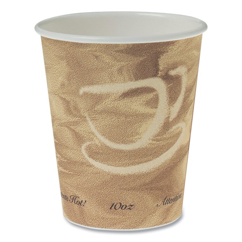 Cups and Lids | SOLO 370MS-0029 Mistique Design 10 oz Single Sided Poly Paper Hot Cups (50/Bag, 20 Bags/Carton) image number 0