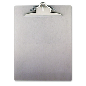 Saunders 22517 1 in. Clip Capacity Holds 8.5 in. x 11 in. Sheets Recycled Aluminum Clipboard with High-Capacity Clip - Silver
