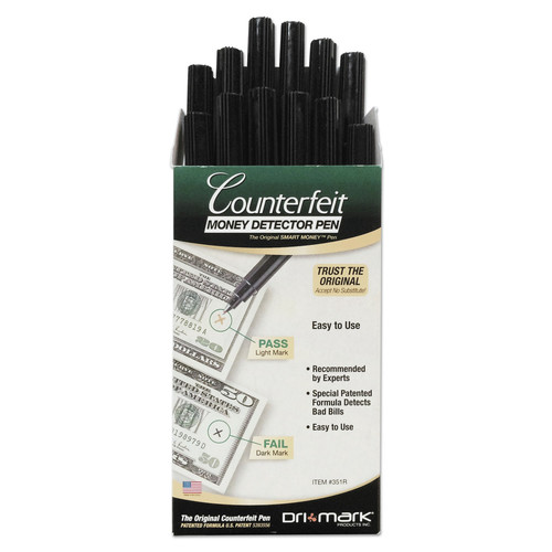 Pens | Dri-Mark 351R-1 Smart Money Counterfeit Bill Detector Pen (1-Dozen) image number 0