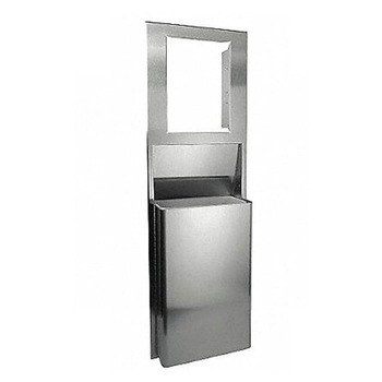 Georgia-Pacific 59491 GP Stainless Steel Trash Receptacle Unit (16 in. on Center Studs)