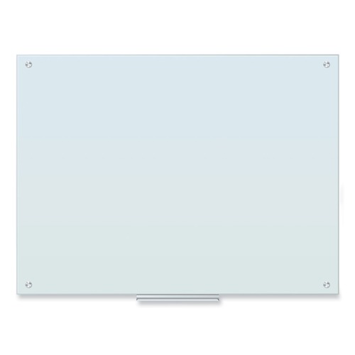 White Boards | U Brands 2299U00-01 47 x 35 Glass Dry Erase Board - White Surface image number 0