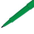 Pens | Paper Mate 8440152 Medium 0.7 mm Point Guard Flair Felt Tip Porous Point Stick Pen - Green Ink, Green Barrel (1-Dozen) image number 2
