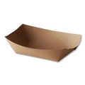 Food Trays, Containers, and Lids | Bagcraft 300699 EcoCraft Paper Food Tray with 3-lb. Capacity - Natural (500/Carton) image number 0