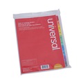 Universal | Universal UNV24804 11 in. x 8.5 in. 10-Tab Deluxe Table of Contents Dividers for Printers - White (6/Pack) image number 4