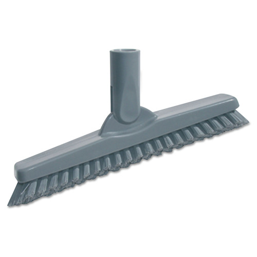 Brooms | Unger CB20G Black Polypropylene Bristles 8.83 in. Brush Gray Plastic Handle SmartColor Swivel Corner Brush image number 0