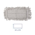 Just Launched | Boardwalk BWK1618 18 in. x 5 in. Disposable Cotton Dust Mop Head image number 5