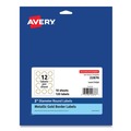 Labels | Avery 22876 2 in. Diameter Round Labels - White with Gold Border (120/Pack) image number 0