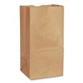 Food Service | Ross & Wallace Paper Products 130310500PK/BL 7 in. x 4.38 in. x 13.75 in. #10 Size Extra-Heavy-Duty Grocery Paper Bags - Kraft (500/Bundle) image number 1