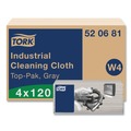Cleaning Cloths | Tork 520681 1-Ply 16.34 in. x 14 in. Industrial Cleaning Cloths - Gray (4 Packs/Carton) image number 0